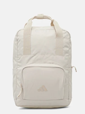 adidas plecak Prime kolor beżowy duży z nadrukiem JX3988