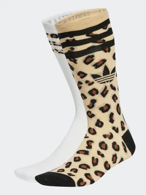 adidas Podkolanówki (2 pary) w kolorze żółtym rozmiar: L