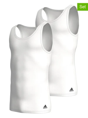 adidas Podkoszulki (2 szt.) w kolorze białym rozmiar: S