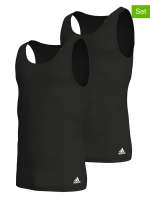 adidas Podkoszulki (2 szt.) w kolorze czarnym rozmiar: XL
