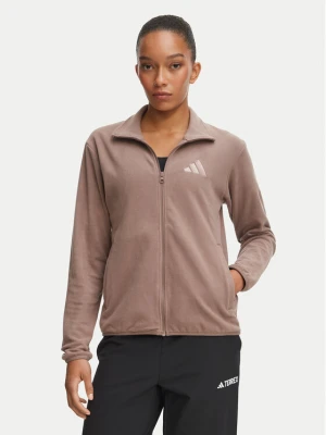 adidas Polar Terrex Multi Essentials Full Zip Fleece Jacket KY9854 Brązowy jasny Regular Fit