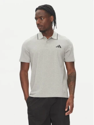 adidas Polo Essentials Small Logo JE9022 Szary Regular Fit
