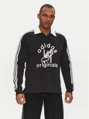 adidas Polo Rugby JD1091 Czarny Regular Fit