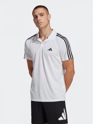 adidas Polo Train Essentials Piqué 3-Stripes Training Polo Shirt IB8109 Biały Regular Fit