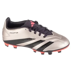 adidas Predator Club Jr FxG IF6423, Dla chłopca, Szare, buty piłkarskie - korki, skóra syntetyczna, rozmiar: 32 adidas performance