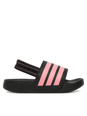 adidas Sandały adilette Estrap JR5325 Czarny