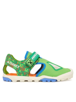 adidas Sandały Minecraft Terrex Captain Toey 2.0 Sandals JR1316 Zielony