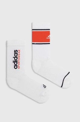 adidas skarpetki 2-pack kolor biały IW2919