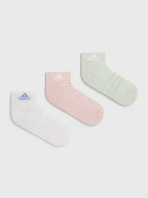 adidas skarpetki 3-pack damskie kolor biały IZ0108