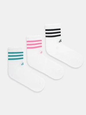 adidas skarpetki Essentials 3-pack damskie kolor biały JW2765