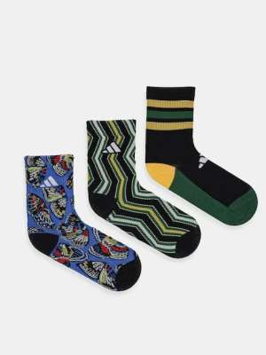 adidas skarpetki x Farm Rio 3-pack damskie kolor fioletowy JN2675