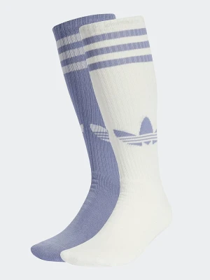 adidas Skarpety (2 pary) w kolorze kremowo-fioletowym rozmiar: L