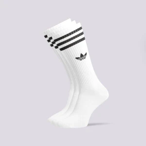 Adidas Skarpety 3-Pack Solid High Crew biały