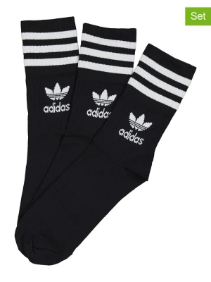 adidas Skarpety (3 pary) w kolorze czarno-białym rozmiar: M