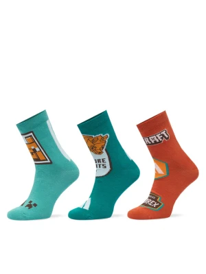 adidas Skarpety długie Adidas Minecraft Youth Socks KR2354 Zielony