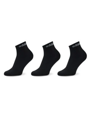 adidas Skarpety krótkie Think Linear Ankle Socks 3 Pairs IC1305 Czarny