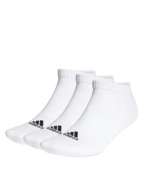 adidas Skarpety stopki unisex Cushioned Low-Cut Socks 3 Pairs HT3434 Biały