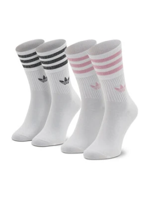 adidas Skarpety wysokie unisex Mid Cut Glt Sck HK0301 Biały