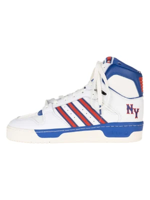adidas Skórzane sneakersy "Conductor Hi NY Rangers" w kolorze biało-niebiesko-czerwonym rozmiar: 39 1/3