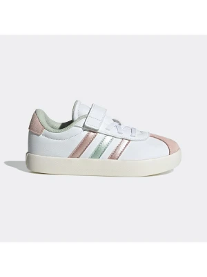 adidas Skórzane sneakersy "COURT 3.0" w kolorze biało-jasnoróżowym rozmiar: 34