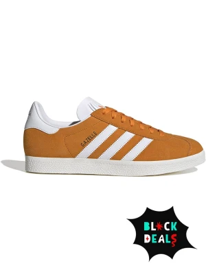 adidas Skórzane sneakersy "Gazelle" w kolorze pomarańczowo-białym rozmiar: 44 2/3