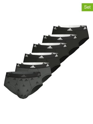 adidas Slipy (6 par) w kolorze czarno-ciemnoszarym rozmiar: XXL