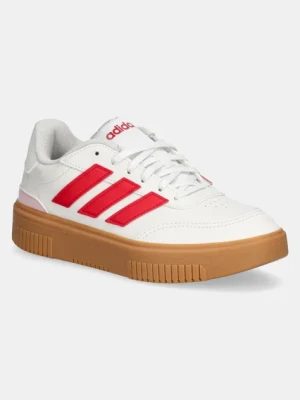 adidas sneakersy Courtblock Bold damskie kolor beżowy JI2209