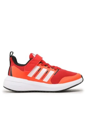 adidas Sneakersy Fortarun 2.0 Cloudfoam Sport Running Elastic Lace Top Strap Shoes HP5445 Czerwony