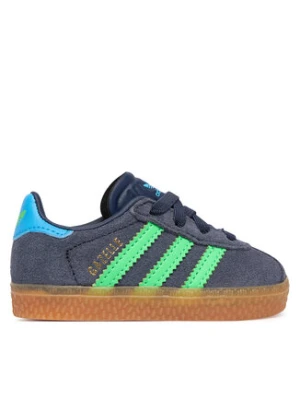 adidas Sneakersy Gazelle Comfort Closure Elastic Laces IH6476 Granatowy