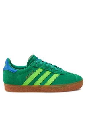 adidas Sneakersy Gazelle Shoes Kids JP7132 Zielony