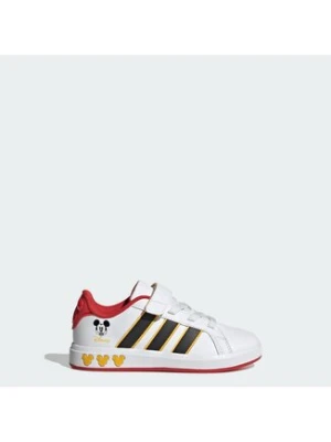 adidas Sneakersy Grand Court Mickey El K JQ8067 Biały
