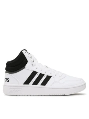adidas Sneakersy Hoops 3.0 Mid Classic Vintage Shoes GW3019 Biały