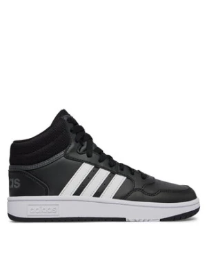 adidas Sneakersy Hoops 3.0 Mid K GW0402 Czarny