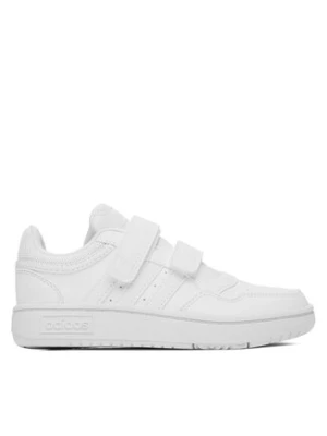 adidas Sneakersy Hoops Lifestyle Basketball Hook-and-Loop GW0436 Biały