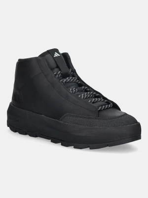 Zdjęcie produktu adidas sneakersy skórzane Acesmash Mid męskie kolor czarny JQ5543