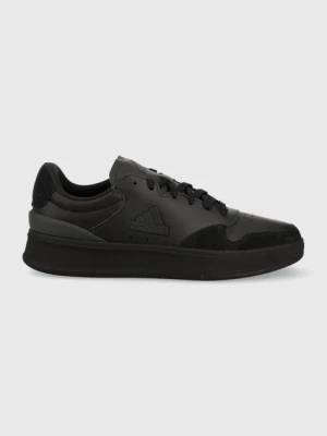 adidas sneakersy skórzane KANTANA kolor czarny IF3000