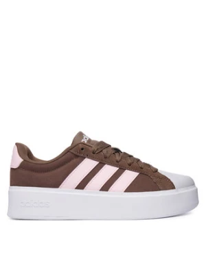 adidas Sneakersy Streettalk Bold Shoes KJ9946 Brązowy
