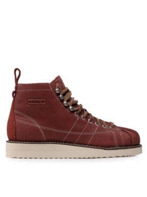 adidas Sneakersy Superstar Boot FZ2642 Bordowy
