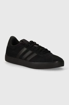 adidas sneakersy zamszowe COURT kolor czarny ID9184