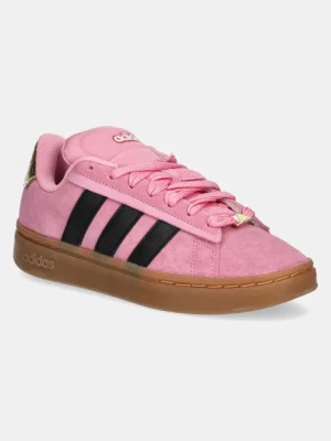 adidas sneakersy zamszowe GRAND COURT ALPHA 00s kolor różowy JH8669