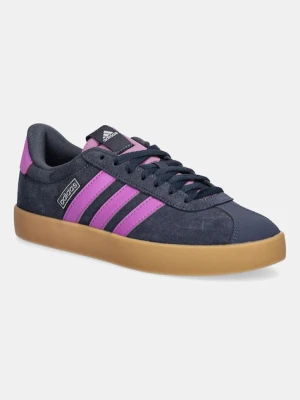 adidas sneakersy zamszowe Vl Court 3.0 damskie kolor granatowy JR0953
