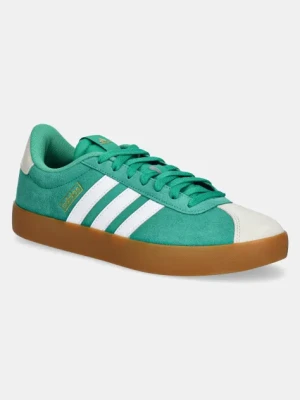 adidas sneakersy zamszowe VL Court 3.0 kolor zielony JP5285