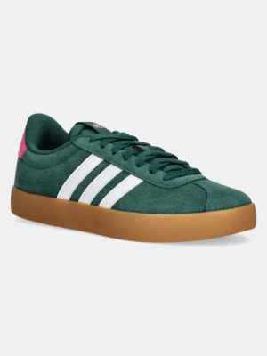 adidas sneakersy zamszowe Vl Court 3.0 kolor zielony JP7538