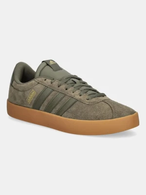 adidas sneakersy zamszowe Vl Court 3.0 męskie kolor zielony JR2223