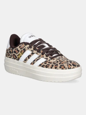 adidas sneakersy zamszowe Vl Court Bold kolor beżowy JS4376