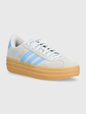 adidas sneakersy zamszowe VL COURT BOLD kolor niebieski IH2310