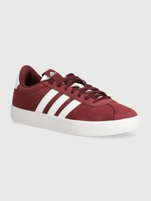 adidas sneakersy zamszowe Vl Court kolor bordowy IF4457