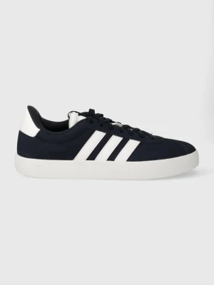 adidas sneakersy zamszowe Vl Court kolor granatowy ID6275