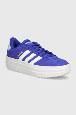 adidas sneakersy zamszowe Vl Court Bold kolor niebieski IH8088