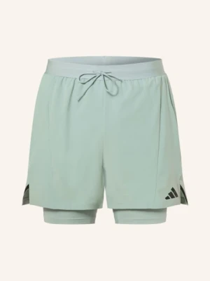 Adidas Spodenki Treningowe 2 W 1 d4t grau